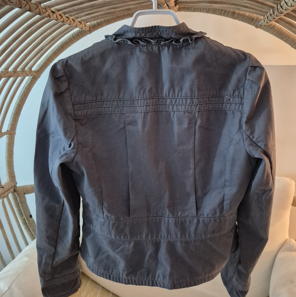Banana Republic Blue grey Ruffled Jacket - Picture 8 of 10